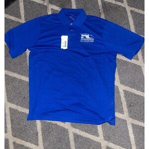 National Museum of Transportation Blue  XL/TG Polo Shirt - Home of the Big Boy